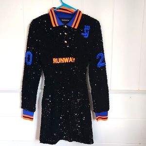 Shane Justin runway sequin dress